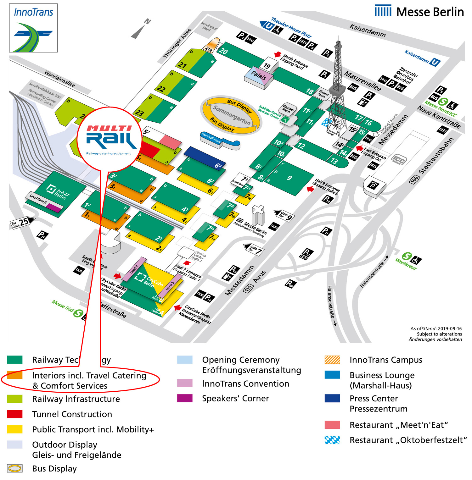 Multi Rail hall 1.1 stand 432 at InnoTrans 2020 trade fair