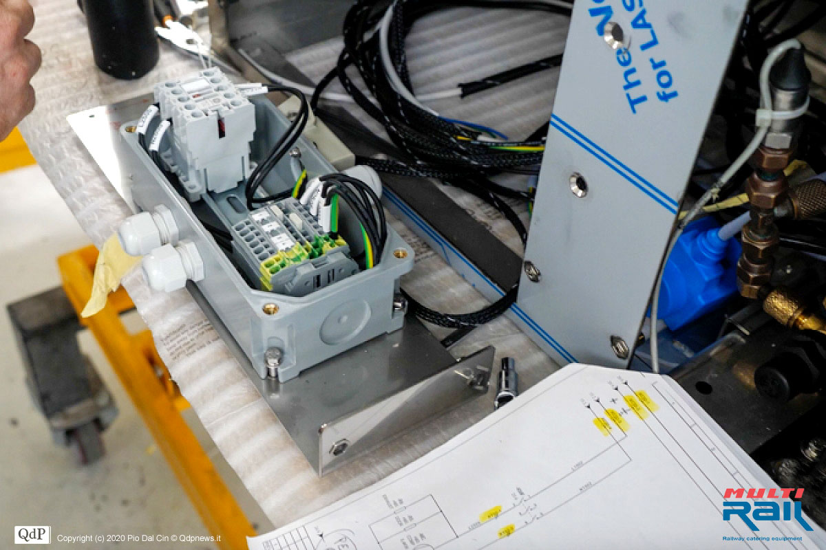 Multi Rail catering equipment for high speed trains